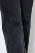 Jeans con taglio della gamba ampio, effetto sdrucito e cinque tasche