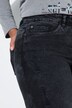 Jeans with wide legs and distressed details