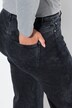 Jeans con taglio della gamba ampio, effetto sdrucito e cinque tasche