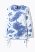Sweatshirt, batikpatroon, zoomband, ronde hals, lange mouwen