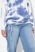 Sweatshirt, batikpatroon, zoomband, ronde hals, lange mouwen