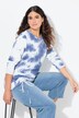 Sweatshirt, batikpatroon, zoomband, ronde hals, lange mouwen