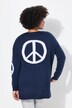 Genser, peace-tegn, langermet