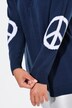 Genser, peace-tegn, langermet