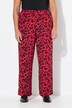 Pantalon large et droit avec taille élastique, imprimé animal