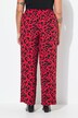 Pantalon large et droit avec taille élastique, imprimé animal