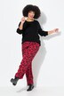 Pantalon large et droit avec taille élastique, imprimé animal