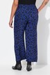 Pantalón, ancho y recto, estampado animal, cintura elástica