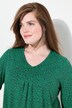 Maglia dal taglio svasato con fiori, scollo a V e maniche a 3/4