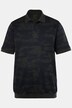 Polo JP 1880 ventre confort. Manches courtes. Tissu piqué, imprimé all-over - du XXL jusqu'au 8 XL