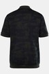 Polo JP 1880 ventre confort. Manches courtes. Tissu piqué, imprimé all-over - du XXL jusqu'au 8 XL