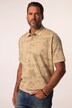 Polo JP 1880 ventre confort. Manches courtes. Tissu piqué, imprimé all-over - du XXL jusqu'au 8 XL