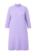 Úpletové šaty, A střih, stojáček, 3/4 rukávy
