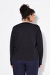 Cardigan en maille double-face. Encolure en V et manches longues