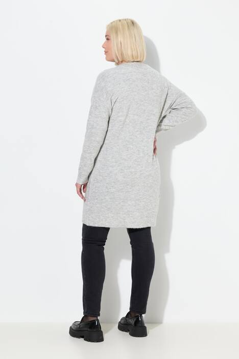 Vest, boxy-model, V-hals, knoopsluiting