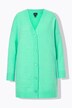Cardigan col en V et patte de boutonnage, coupe Boxy