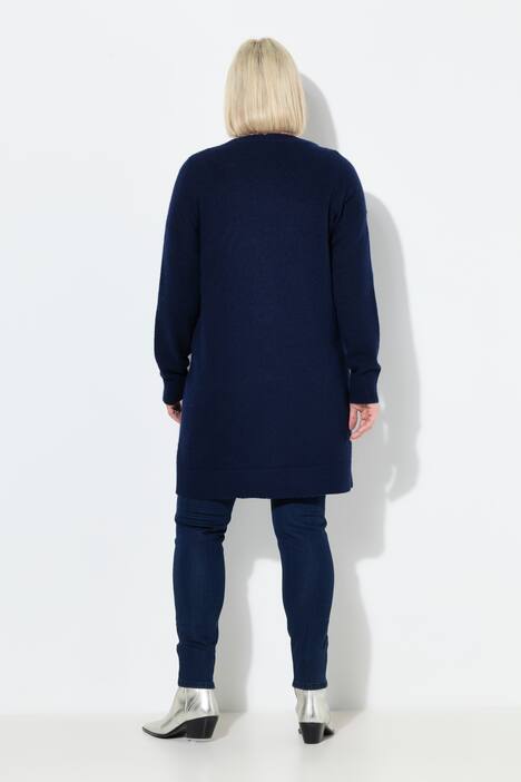 Strickjacke, Boxy Fit, V-Ausschnitt, Knopfleiste