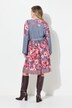 Robe imprimé à fleurs, manches longues et coupe évasée