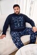 Pyžamo Men+, dvojdílné, tričko s dlouhými rukávy, maskáčové kalhoty, Modern střih, do 8XL