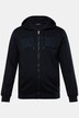 Men+ chaqueta de chándal con capucha, aplicación, hasta la 8 XL