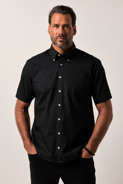 JP1880 overhemd, korte mouw, buttondown-kraag, modern fit, tot 8XL