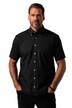 Košile JP1880, krátké rukávy, límeček s knoflíky, Modern střih, do 8XL