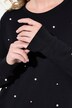 Sudadera, perlas decorativas, manga larga