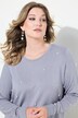 Sudadera, perlas decorativas, manga larga