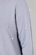 Sudadera, perlas decorativas, manga larga