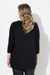 Overhemdblouse, satijn met bloemenmotief, jersey achterpand
