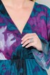 Mekko, A-linjainen, mesh-kangasta allover-painatuksella, pitkät hihat