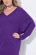 Neule, poncho-look, v-pääntie