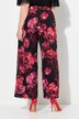 Pantalon en tulle doublé, jambe large et taille élastique