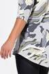 T-shirt, A-form, camouflage, glitrende smiley