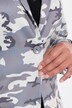 Blazer, camouflage, åben form, 3/4-lange ærmer