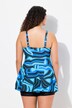 Abito da bagno con design a onde, coppe morbide, shorts e materiale riciclato