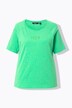 T-shirt col rond et manches courtes, bords francs