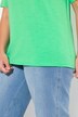T-shirt col rond et manches courtes, bords francs