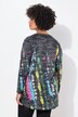 T-shirt dal taglio svasato con righe in stile batik e maniche lunghe