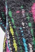 T-shirt dal taglio svasato con righe in stile batik e maniche lunghe