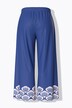 Pantalon palazzo, bordure coquillages, jambe large et taille élastique