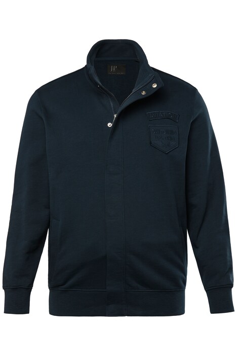 Mikina JP1880, FLEXNAMIC®, břišní střih, nášivky, do 7XL, prodloužená velikost