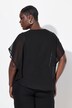 Tunique en mousseline oversize, décolleté en V et manches courtes