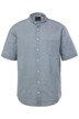 Košile JP1880, krátké rukávy, drobný potisk, stojáček, Modern střih, do 8XL