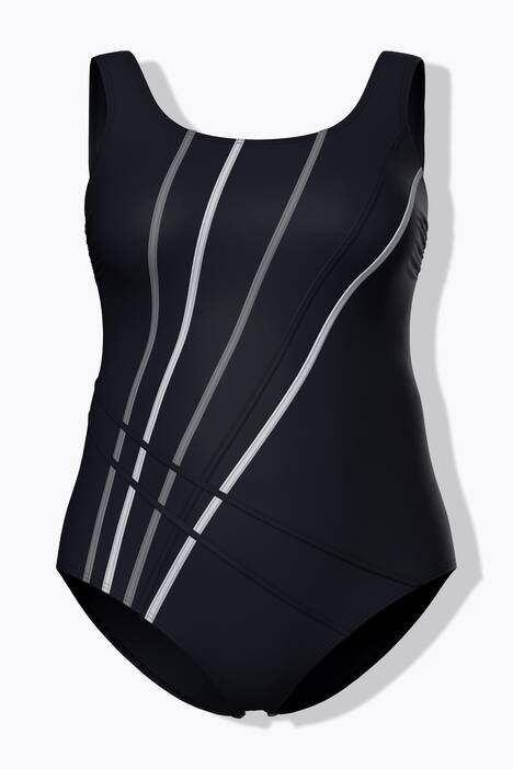 Maillot de bain sans bonnets souples. Passepoils colorés