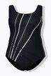 Maillot de bain sans bonnets souples. Passepoils colorés