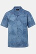 Chemise en jean JP 1880, manches courtes et col cubain, imprimé au laser, coupe Cuba-Fit - jusqu'au 8 XL