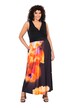 Maxi šaty, maxi květy, A střih, výstřih do V, bez rukávů