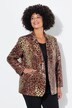 Blazer coupe Fitted Fit, manches longues et motif léopard