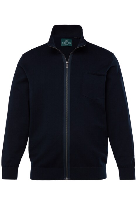 Rozepínací svetr Boston Park FLEXLASTIC®, stojáček, zip, do 80/82